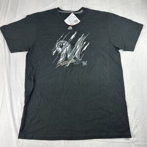 NEW Milwaukee Brewers Majestic Shirt Men's‎ Size Large Black Logo MLB NWT